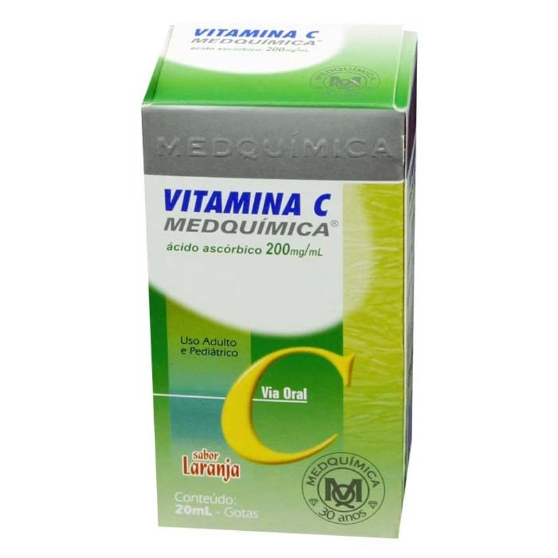 Vitamina C 200mg/ml Solução Oral 20ml - Pura