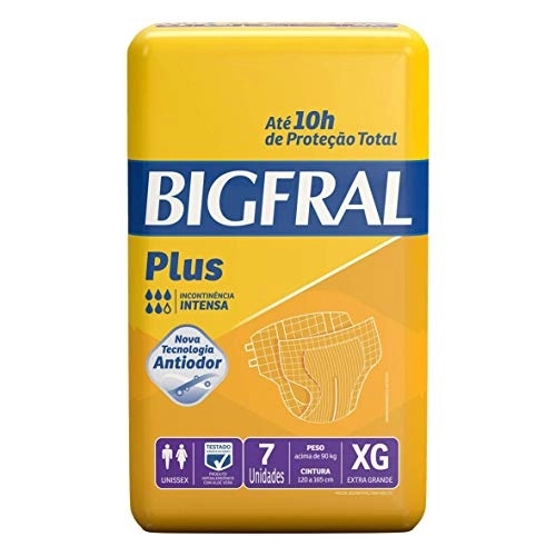 Fralda Descartável Bigfral Regular Plus G 7 Unidades - Drogaria
