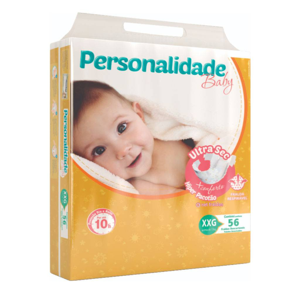 FRALDA PERSONAL BABY PREMIUM PROTECTION - XG C/16 UN FD COM 12 PT