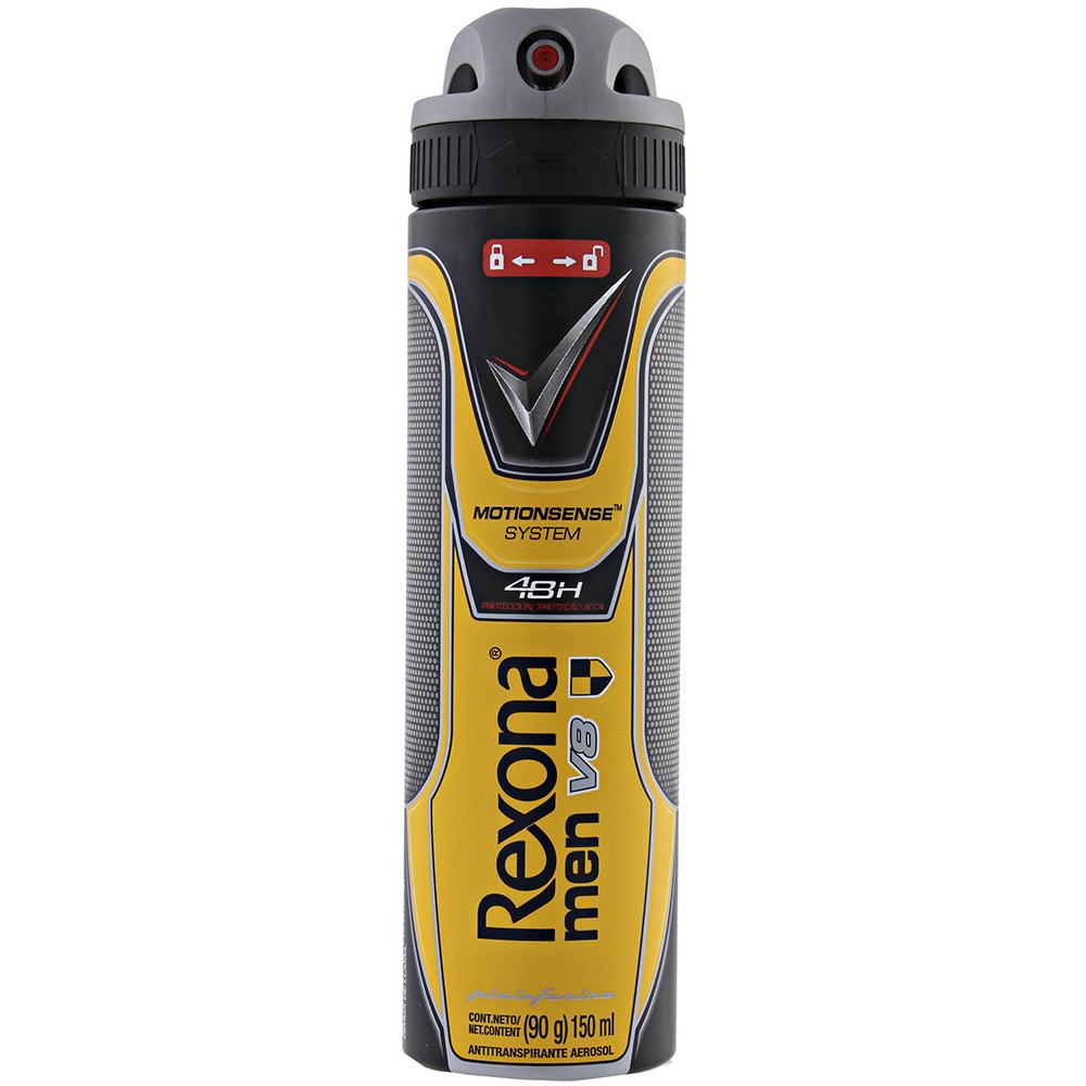 Desodorante Masculino Rexona Motionsense active dry, aerosol, 150mL -  Desodorante Masculino Rexona Motionsense active dry, aerosol, 150mL -  UNILEVER