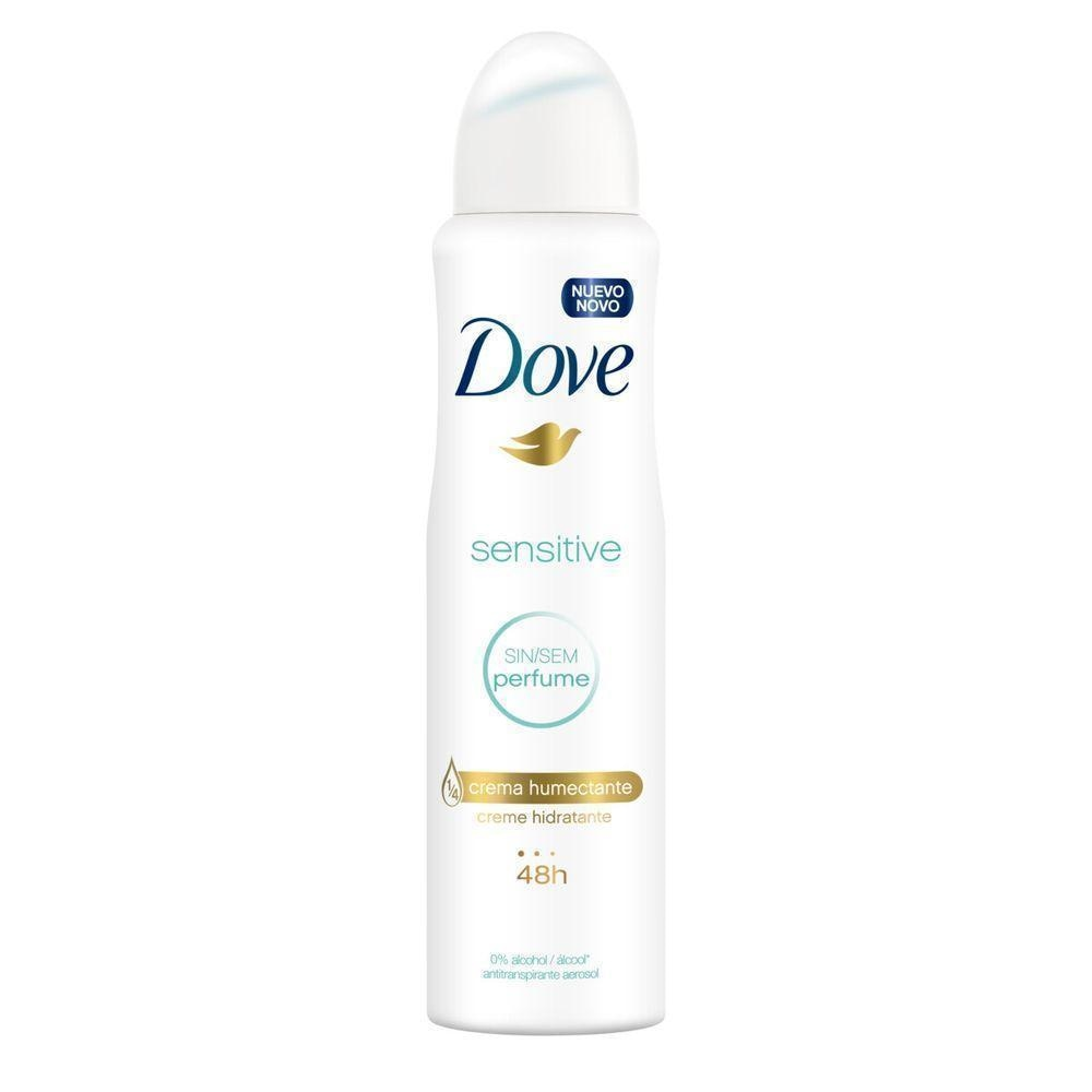 Desodorante DoveAerosol Sensitive Sem Perfume Feminino Com 150ml