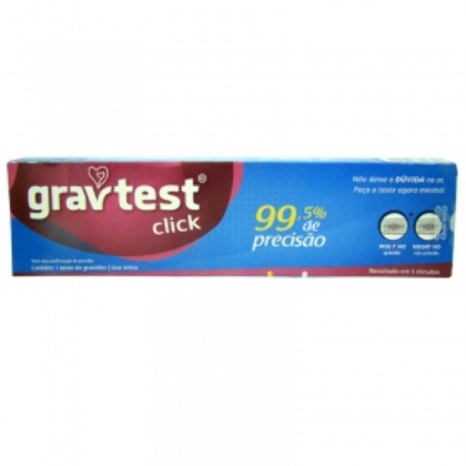 Teste Gravidez Gravtest Click  Farmácia Rosário - Desde 1931